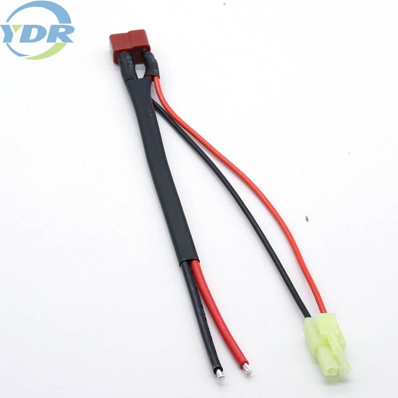 UL3135 16AWG सिलिकॉन वायर बॅटरी कनेक्टिंग केबलसह टी टर्मिनल